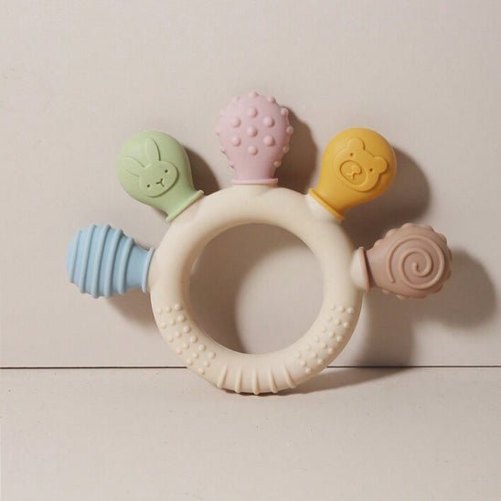 Anneau dentition en Silicone multicolore pour bebe