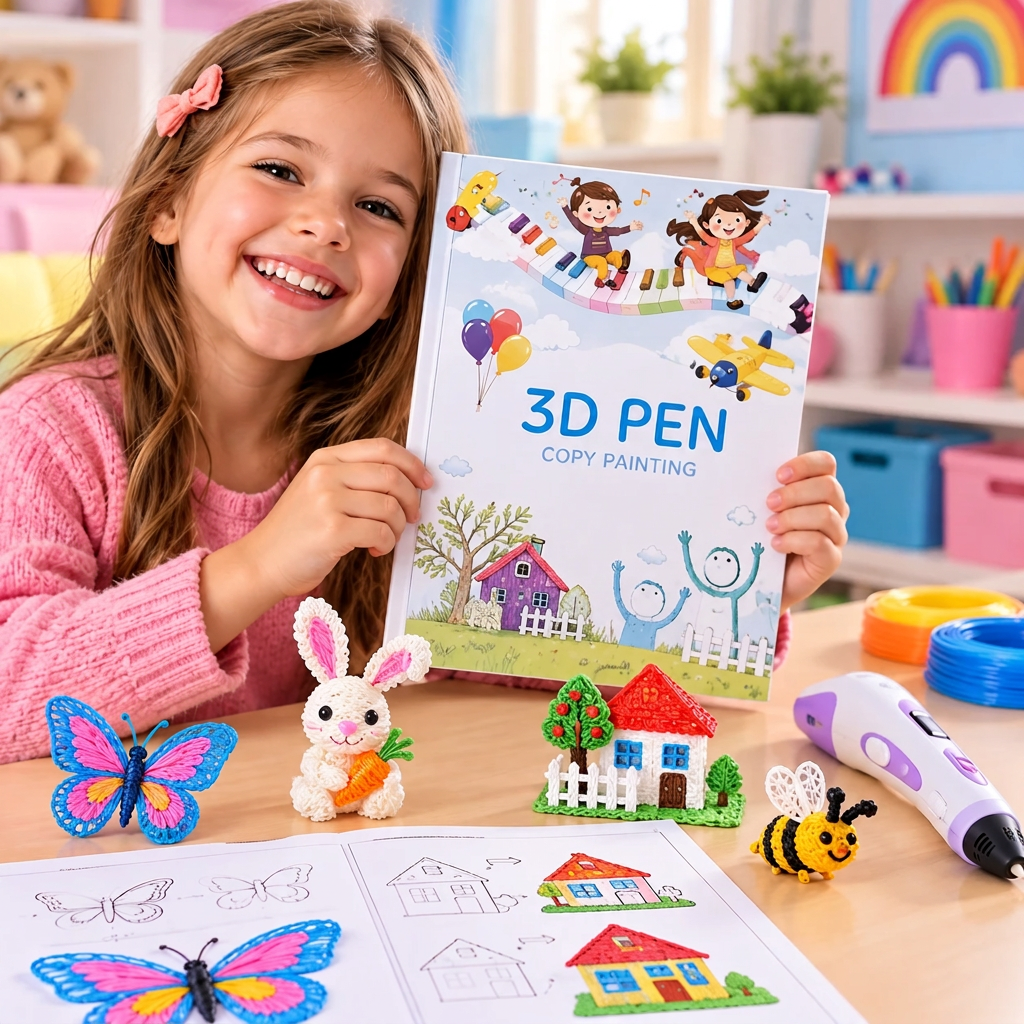 Livre dessin 3d facile enfant