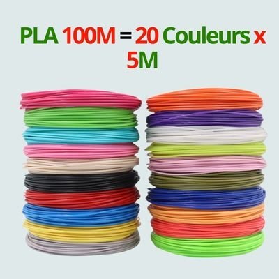 Recharges PLA Colorées Stylo 3D