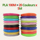 Recharges PLA Colorées Stylo 3D