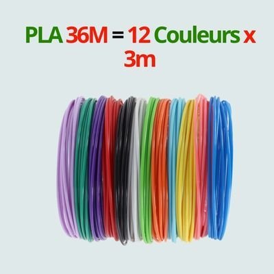 Recharges PLA Colorées Stylo 3D