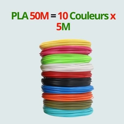 Recharges PLA Colorées Stylo 3D