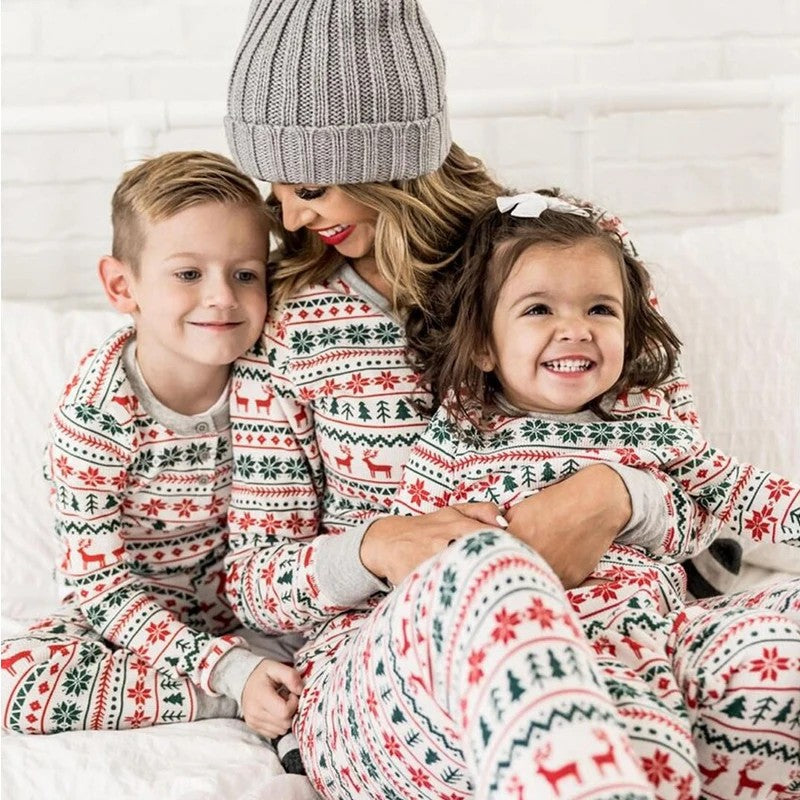 Pyjama noel famille | Noel blanc tous ensemble™