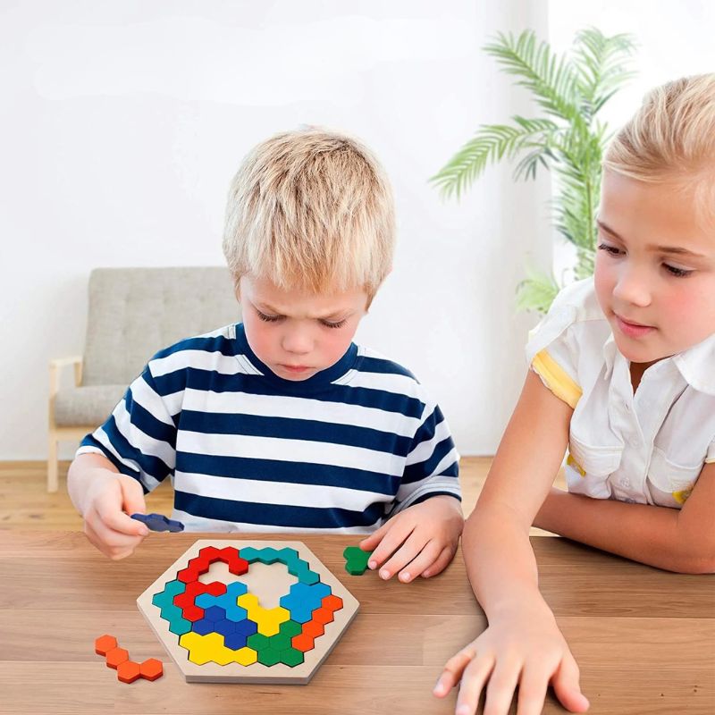 Tangram en bois | Puzzle éducatif Montessori