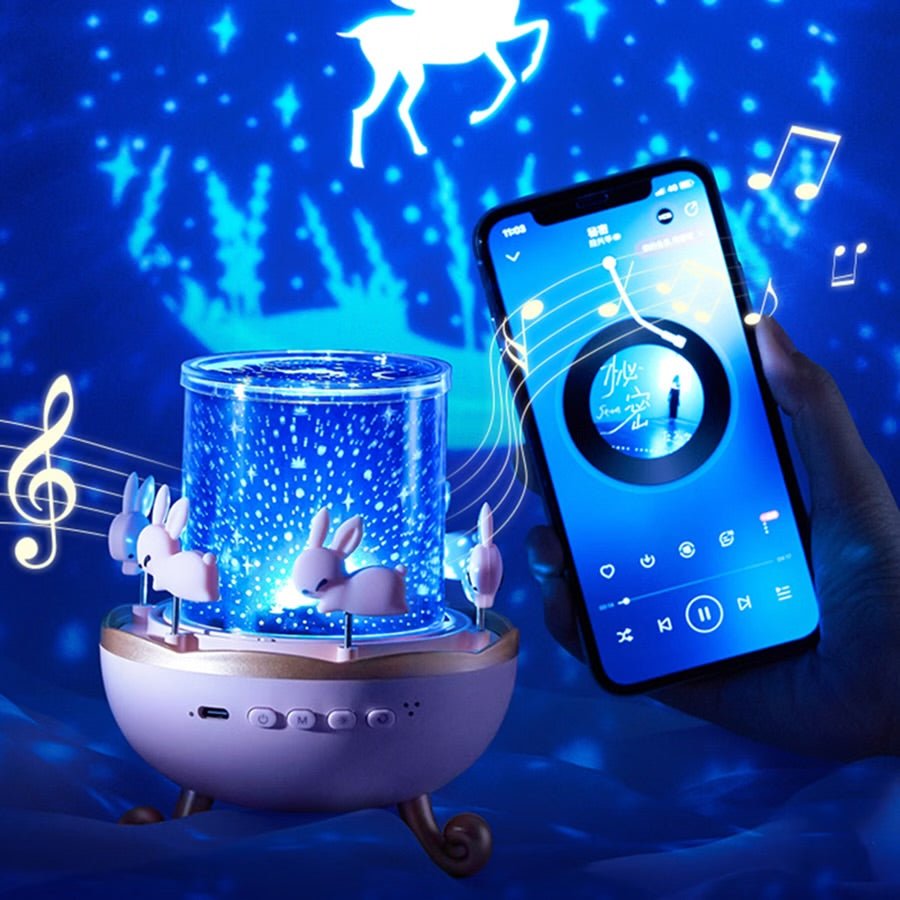 veilleuse musicale | Manège d’étoiles rotatif™