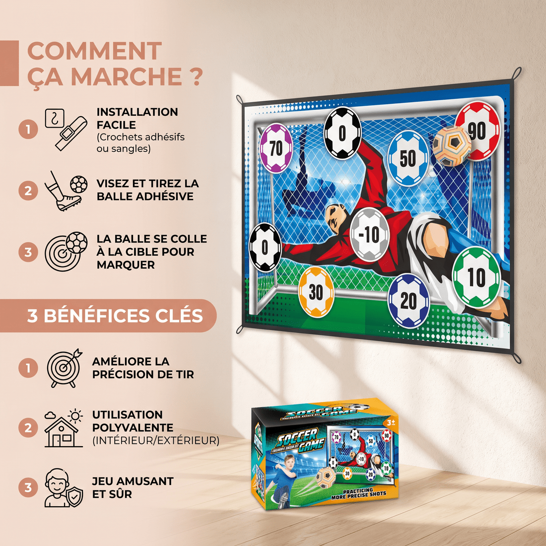 Ballon foot idéal à votre enfant