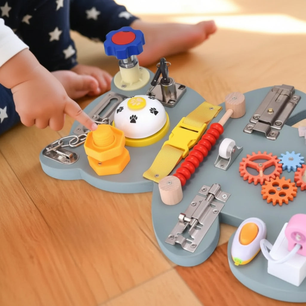 Busy Board Montessori en Bois