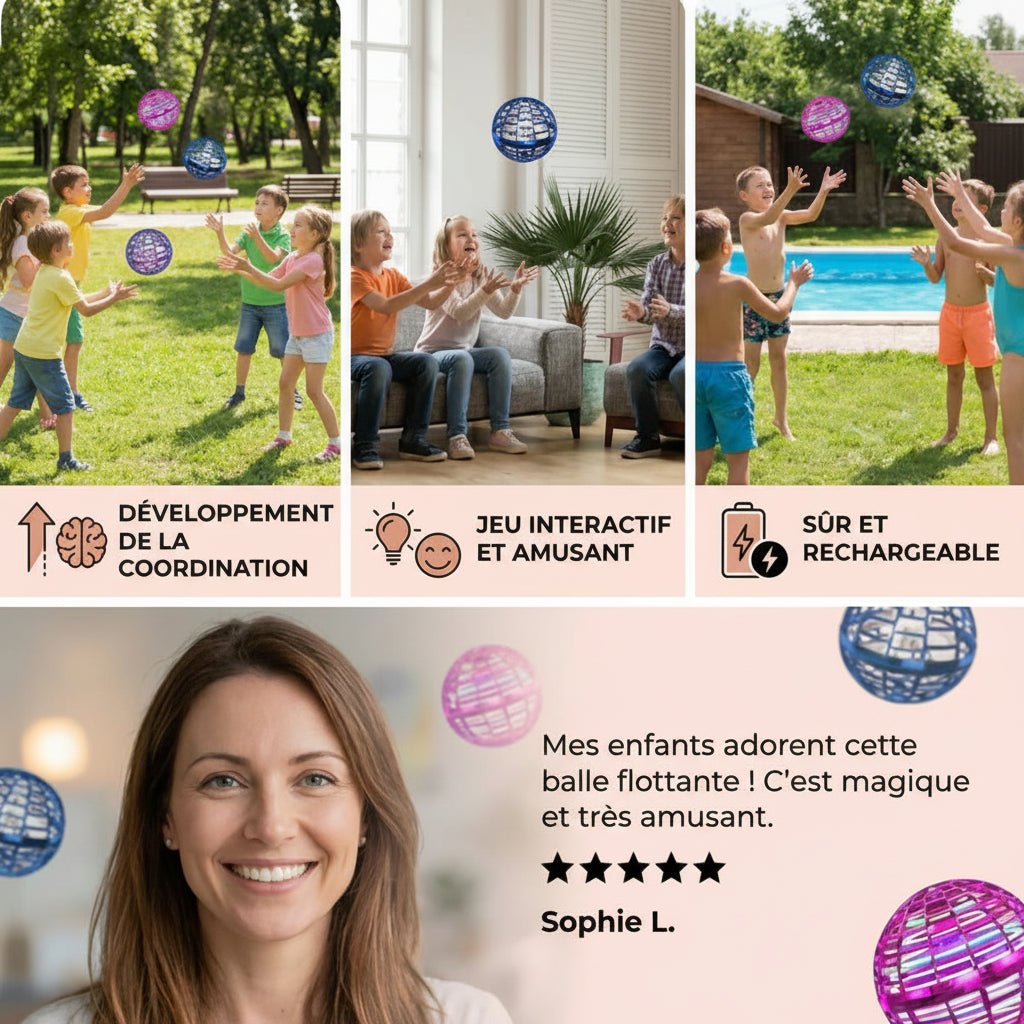 Flying Ball s'envole Légère résistante et rechargeable 