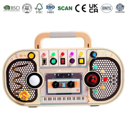 Wooden Busy Board Switch Activity Busy Board Montessori Busy Board Montessori Activity Board Wooden LED Light Busy Board OEM ODM