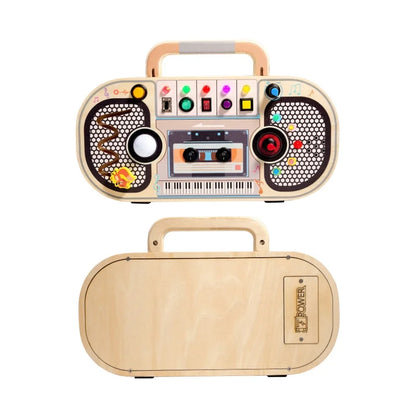 Wooden Busy Board Switch Activity Busy Board Montessori Busy Board Montessori Activity Board Wooden LED Light Busy Board OEM ODM