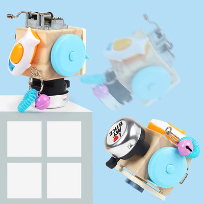 Best Selling Wooden Toys Multifunction Music Busy Block Remove Fidget Sensory Toys Montessori Educational Toys for Child