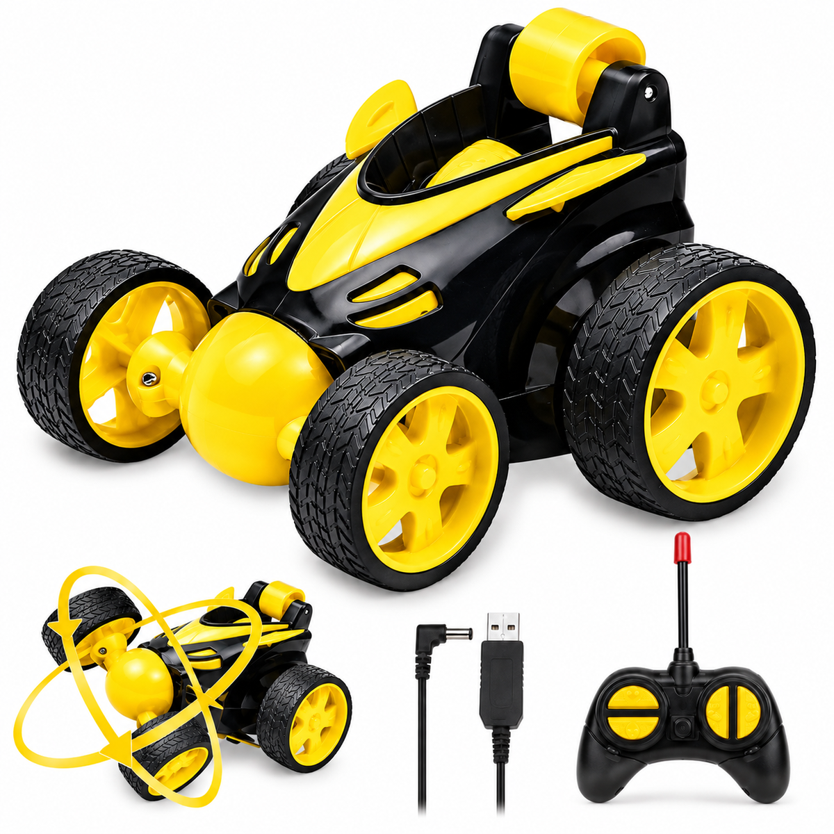 Voiture Télécommandée Enfant 360° | StuntRacer™
