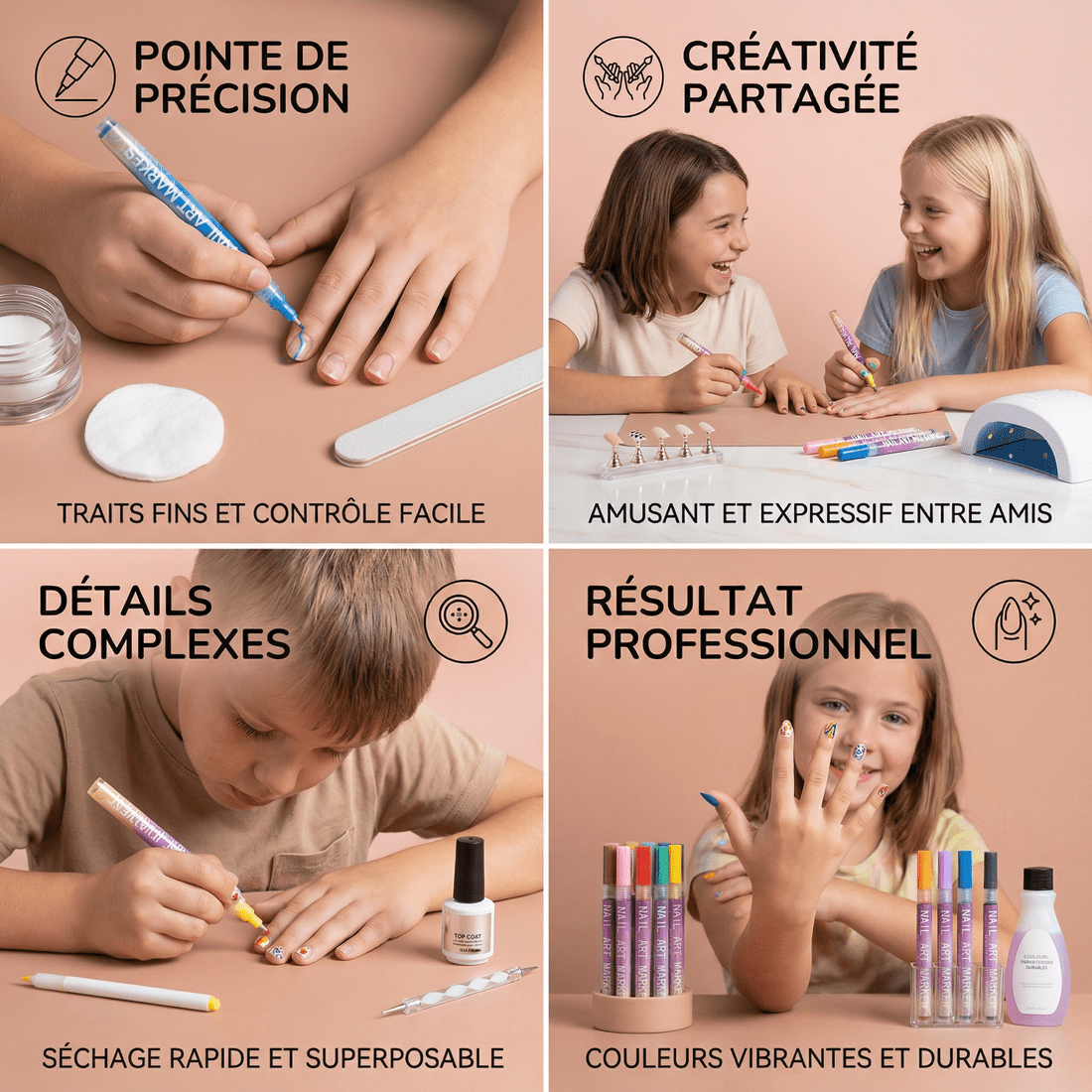 💅stylo nail art enfant | LunaNails™