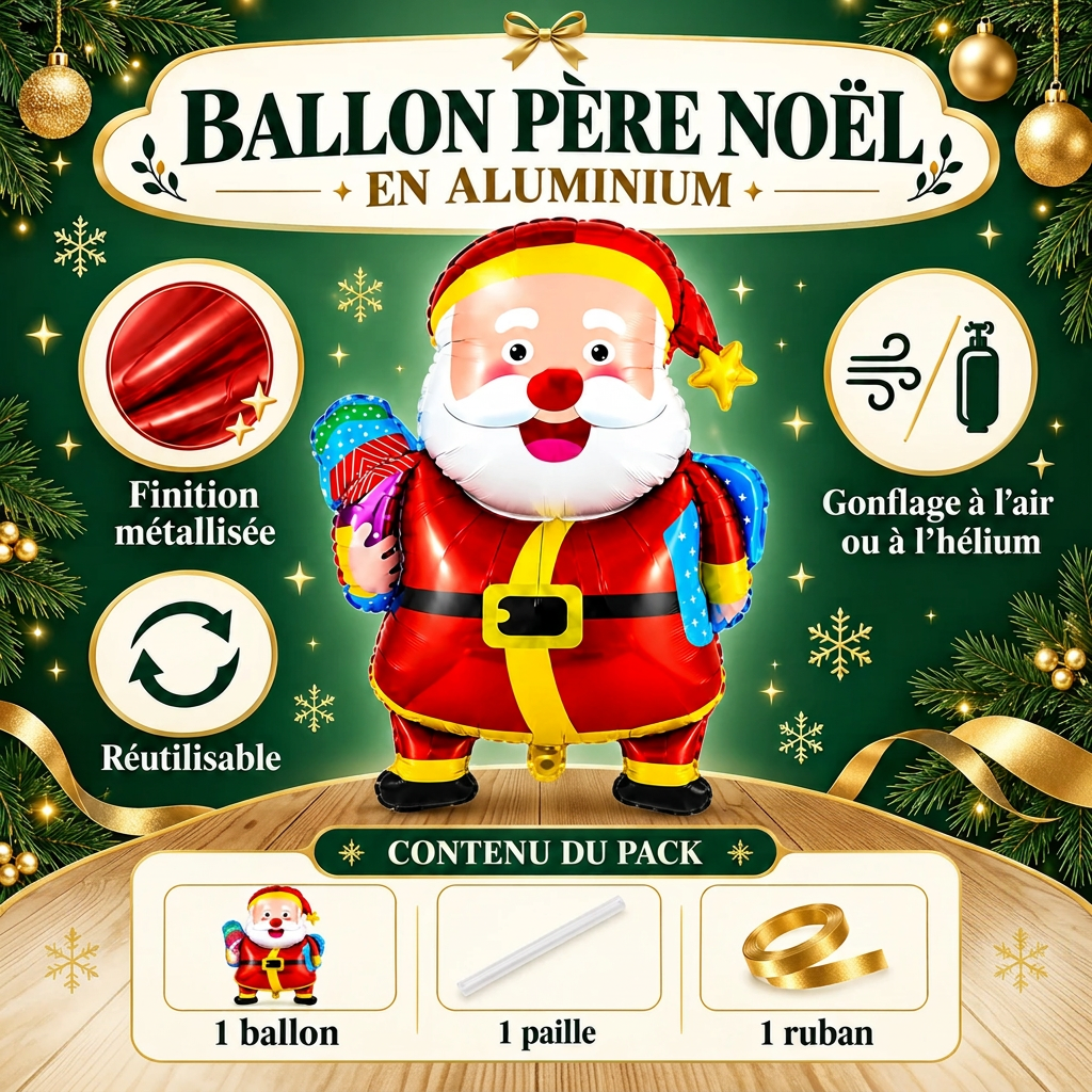 ballon gonflable Père Noël