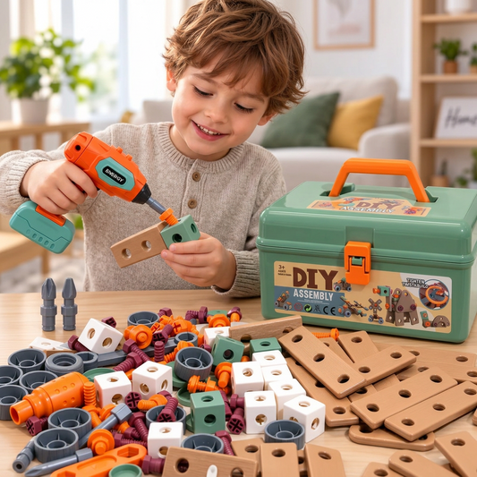 bloc de construction avec pièces colorées