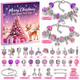 calendrier de l’avent bijoux violet et rose