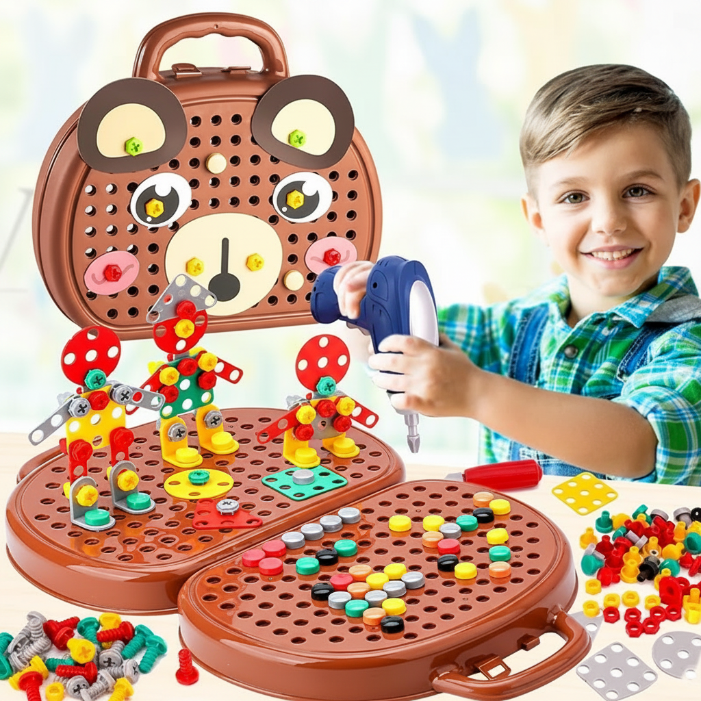 jeu de construction la boite a outils montessori