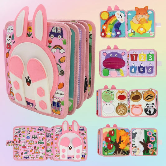 livre busy board tissu pour fille