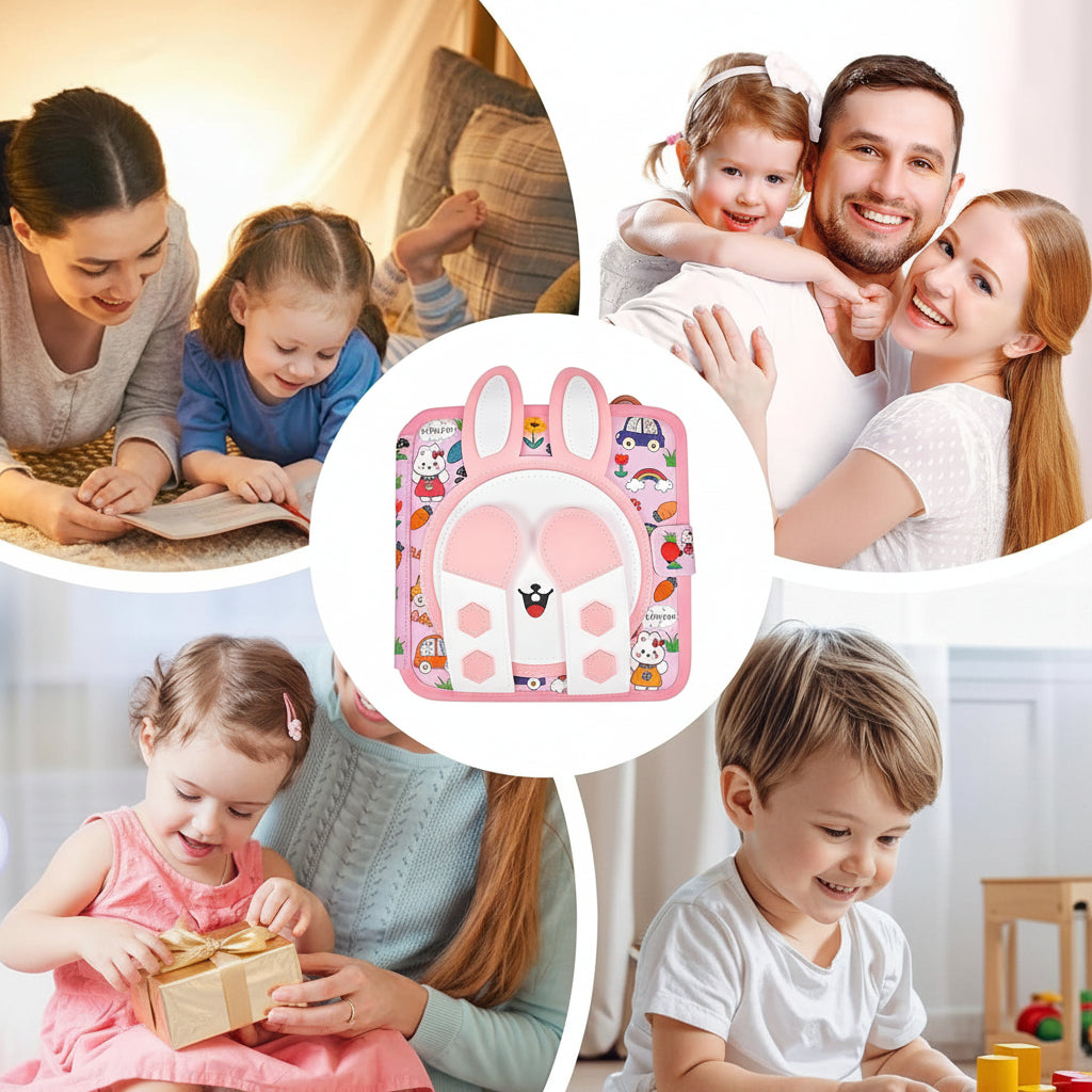 livre busy board tissu