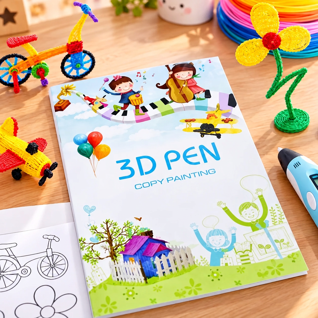 livre dessin 3d facile ouvert