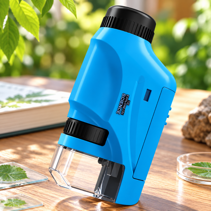 microscope de poche compact avec lentille grossissante