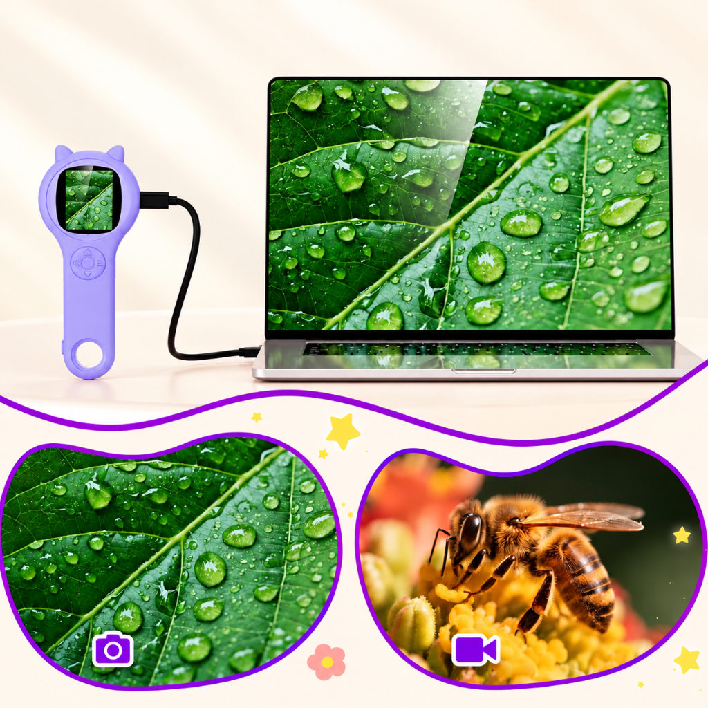 microscope de poche enfant se tient facilement