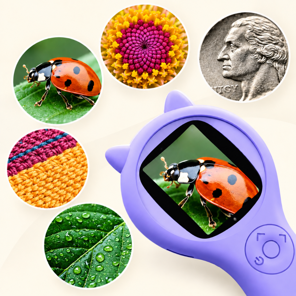 microscope de poche enfant vert 