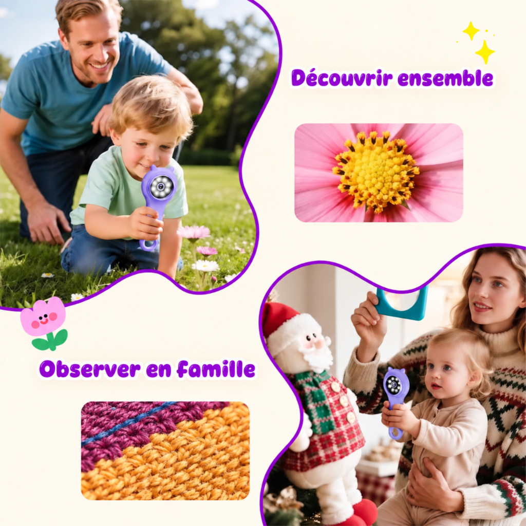 microscope de poche enfant violet 