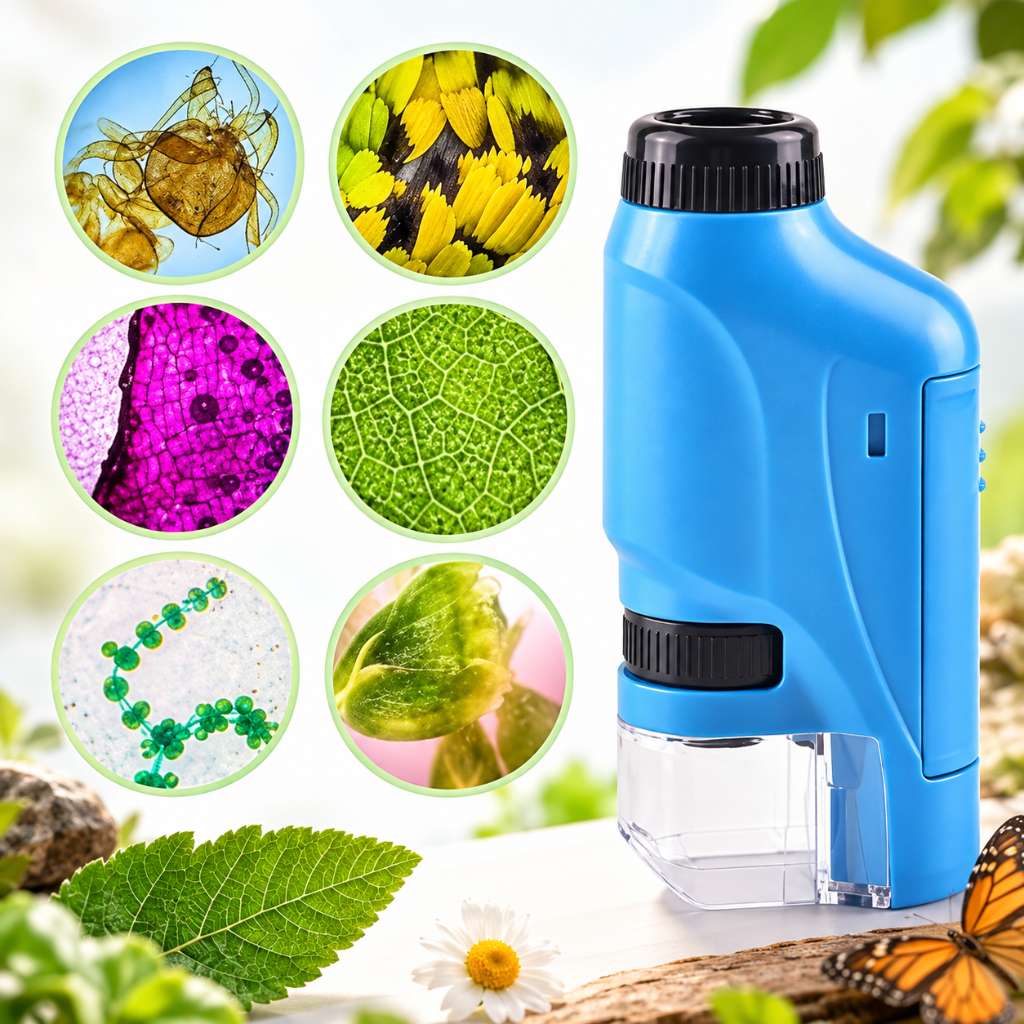microscope de poche pour observer feuilles