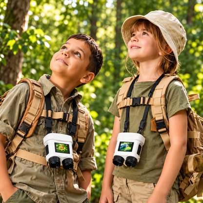 microscope enfant pour randonnée camping et observation de la nature