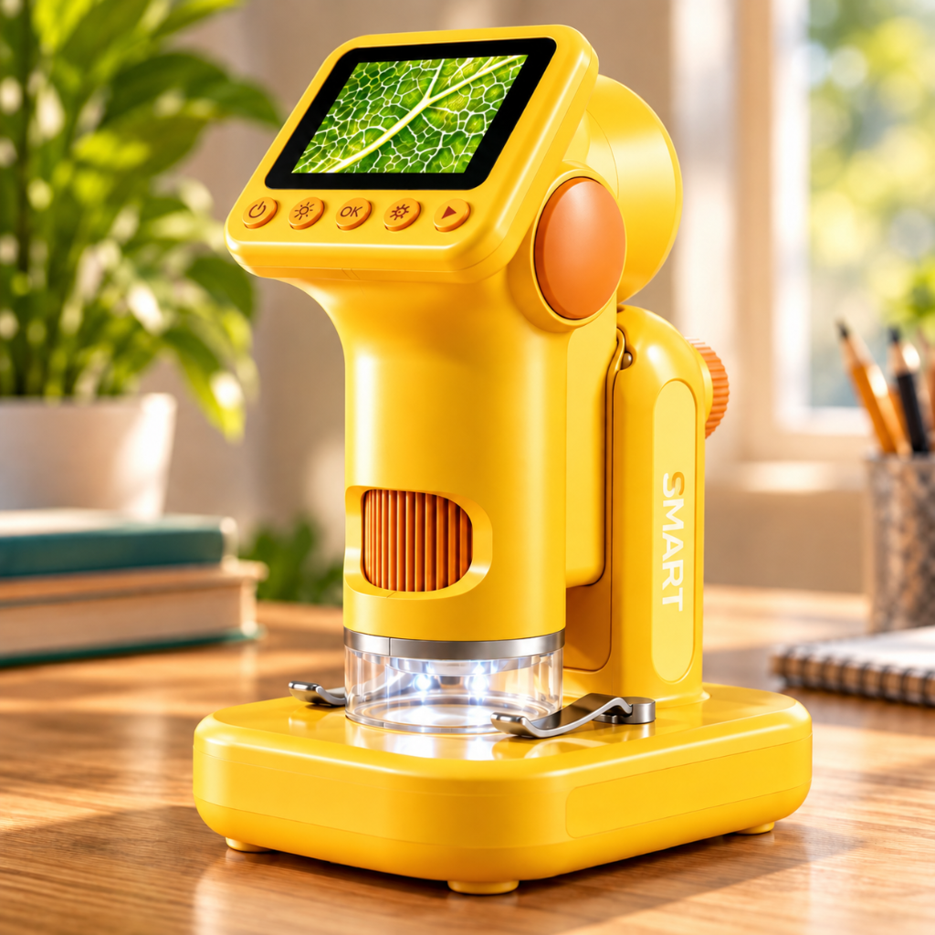 microscope numérique jaune