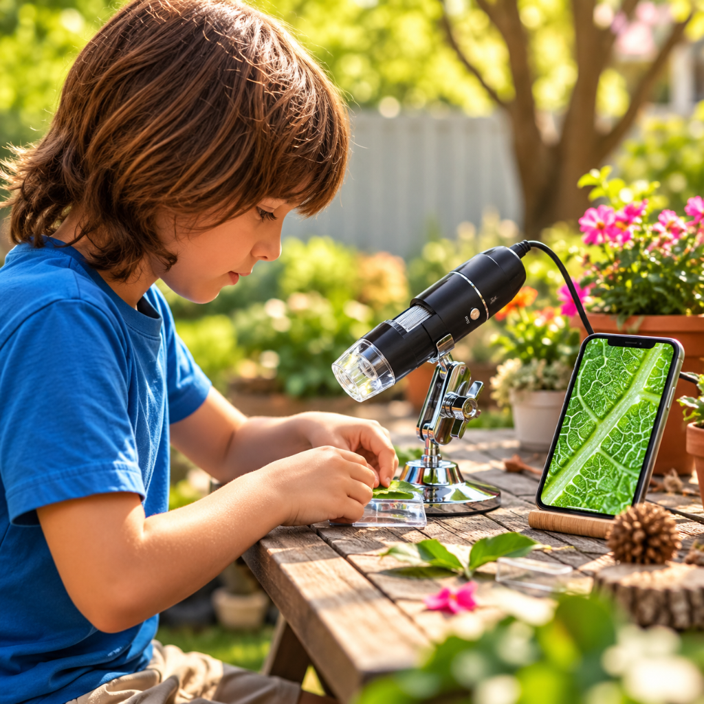 microscope numérique wifi MicroVision avec support