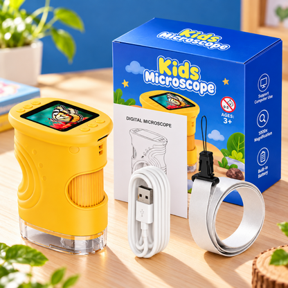 microscope portable enfant avec écran pour prendre des photos et vidéos