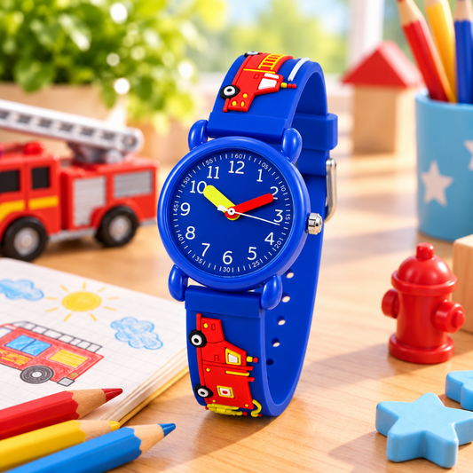 montre analogique enfant bleu