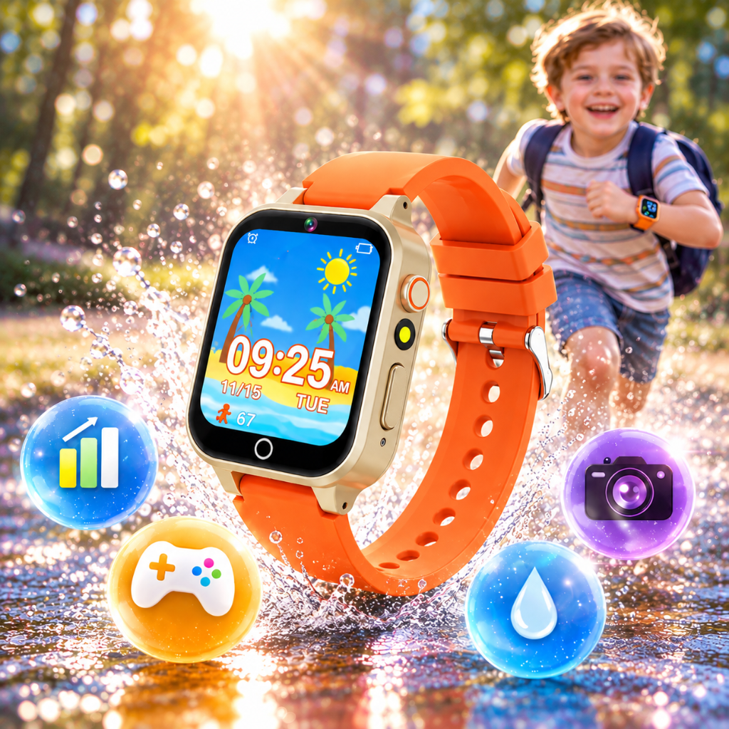 montre connectée pour enfant avec caméra selfie et enregistrement vidéo
