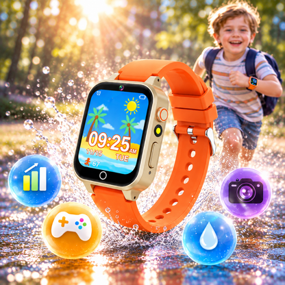 montre connectée pour enfant avec caméra selfie et enregistrement vidéo
