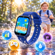 montre connectée pour enfant portée au poignet pendant les jeux
