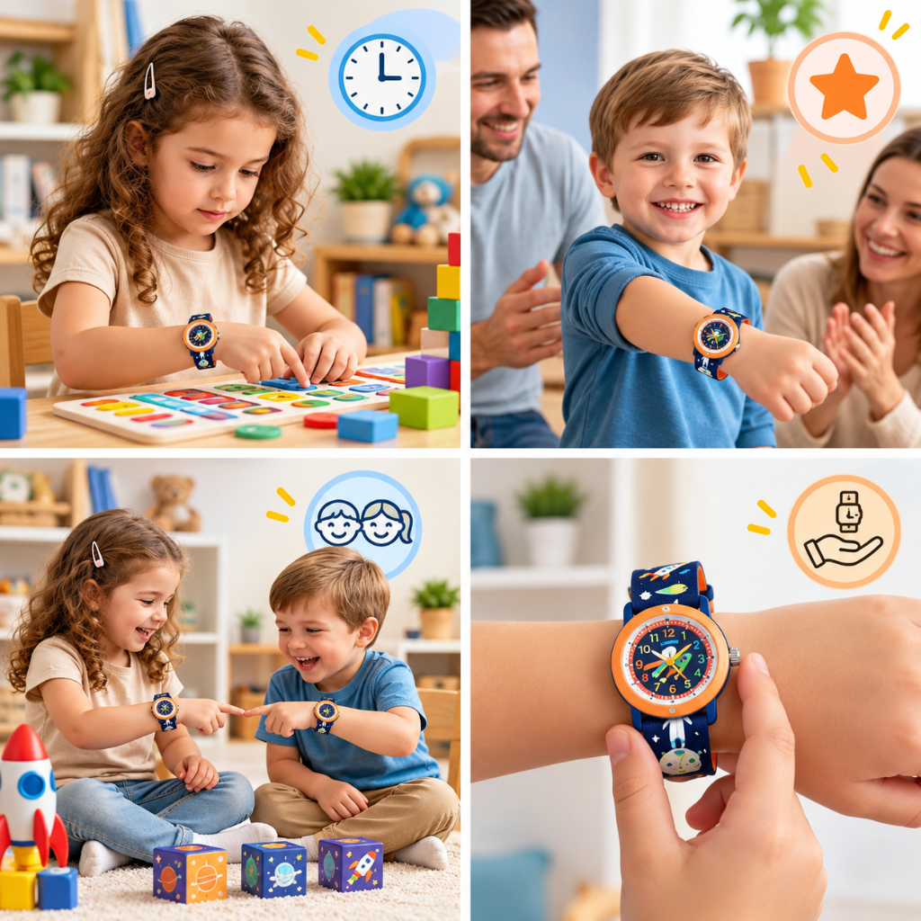 montre enfant MaPetiteHeure dans une jolie boîte cadeau