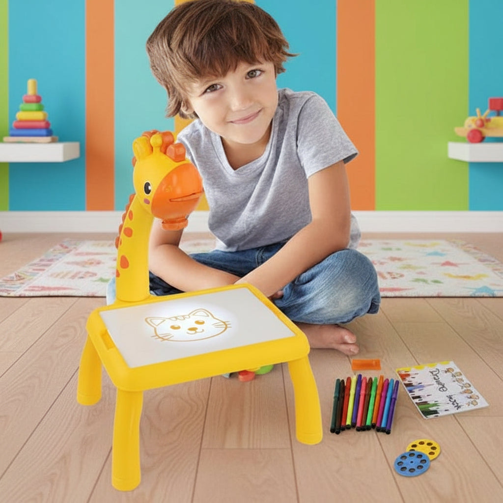 projecteur dessin lumineux jaune