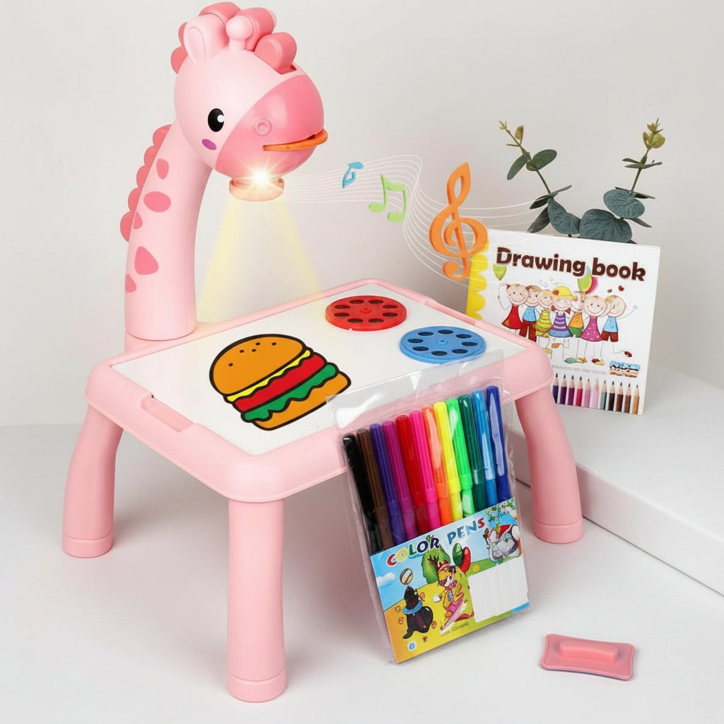 projecteur dessin rose pour enfant