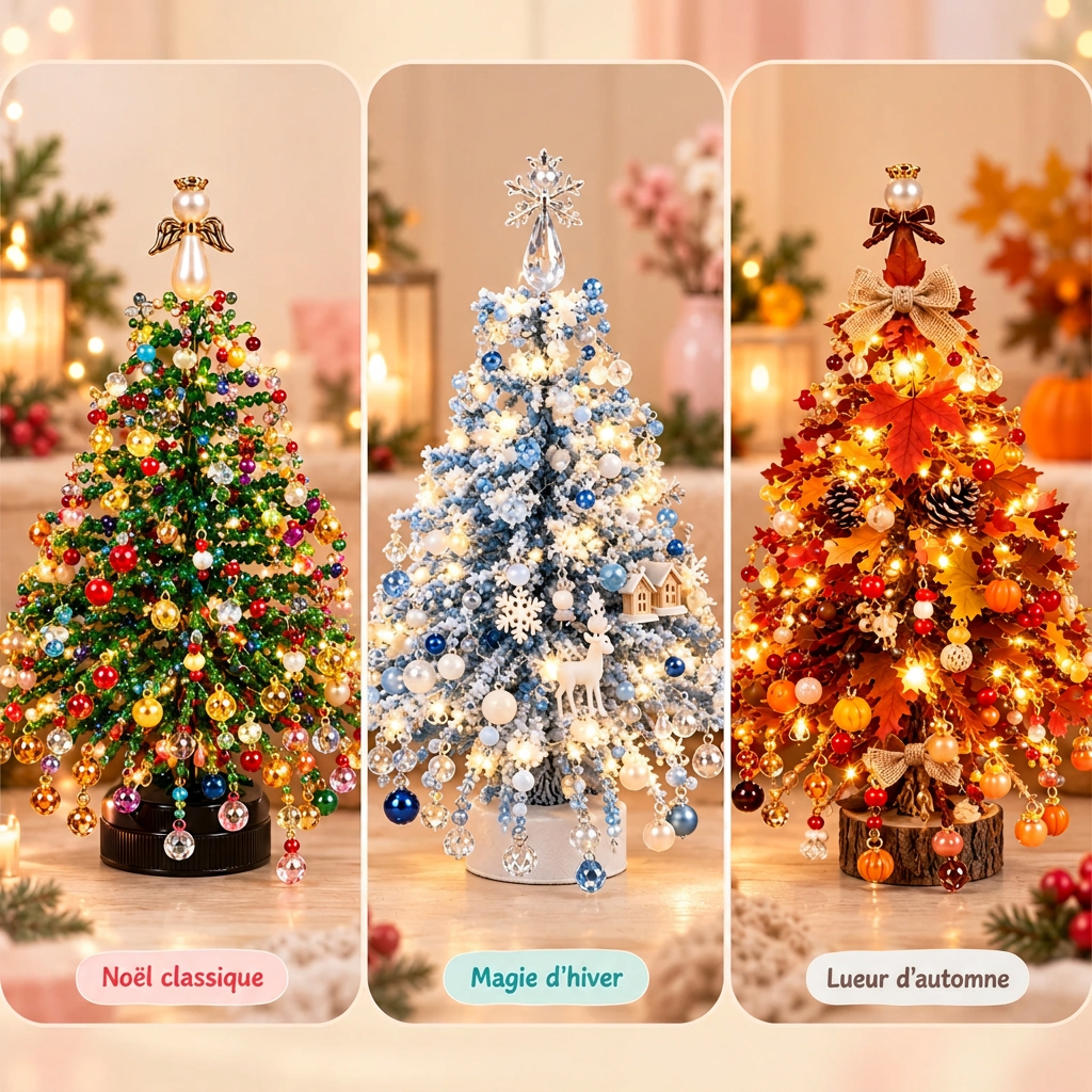sapin de noël LumiPerle 3 modèles