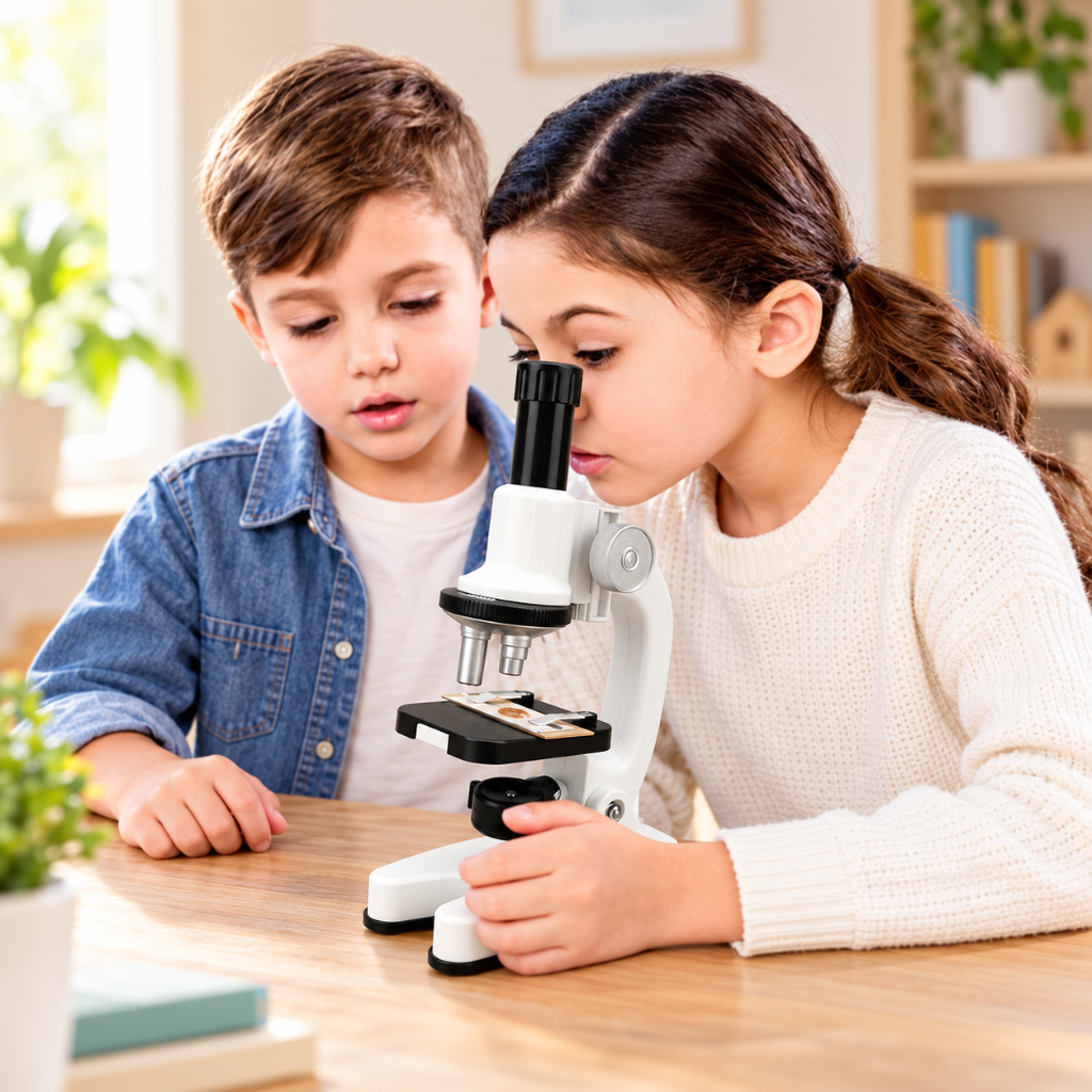 schéma des différentes parties du microscope optique OptiLab™