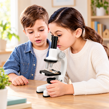 schéma des différentes parties du microscope optique OptiLab™
