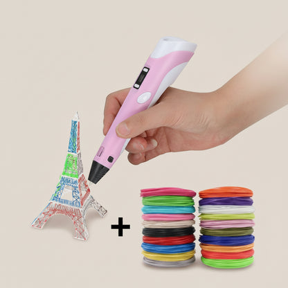  stylo 3D enfant rose