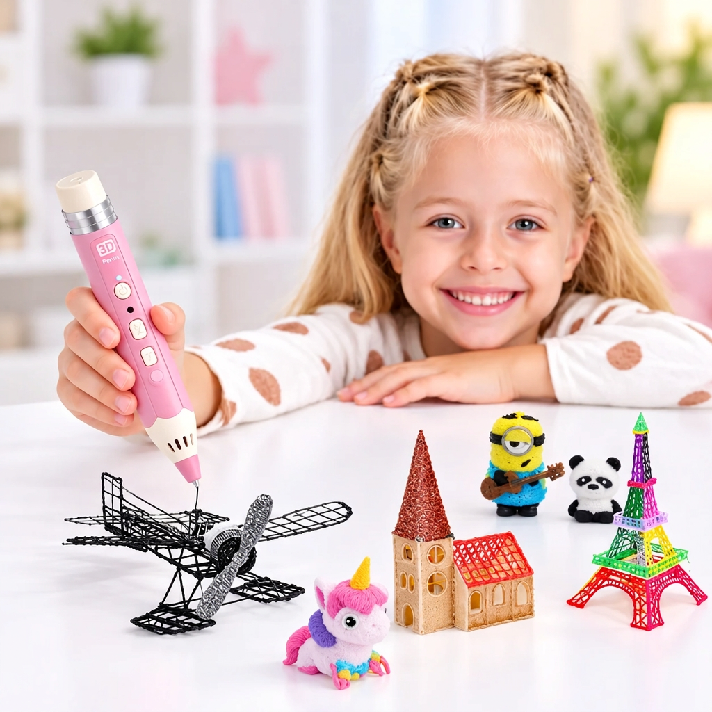 stylo 3d enfant avec accessoires