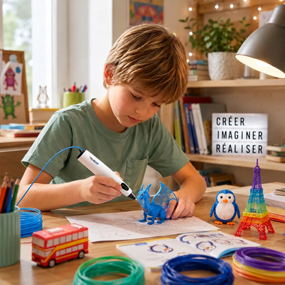 stylo 3d enfant creation sapin