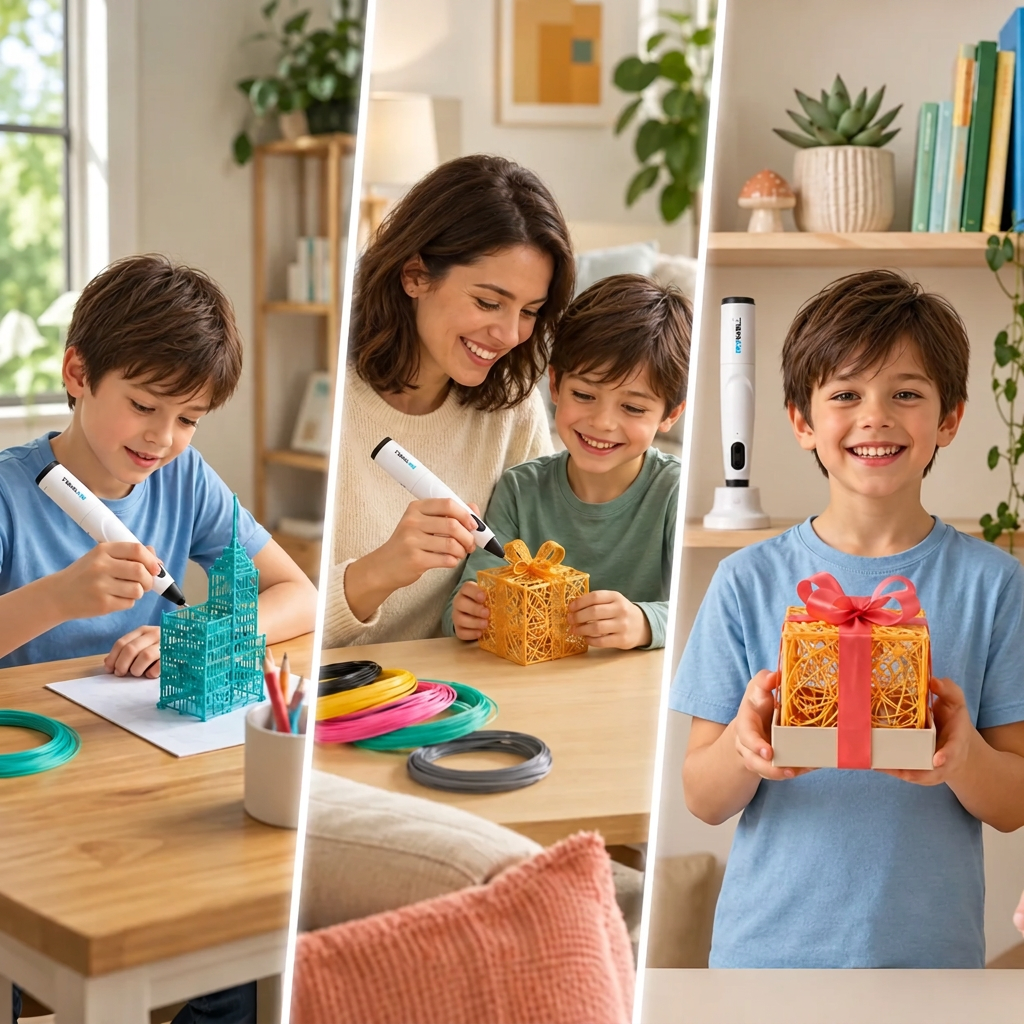 stylo 3d enfant dessin papillon