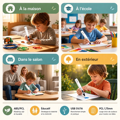 stylo 3d enfant loisirs en famille