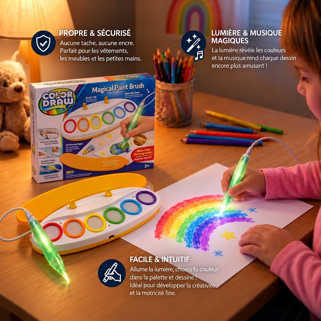 stylo magique dessin de licorne