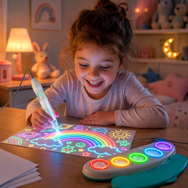 stylo magique lumineux dans le noir